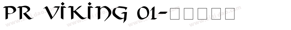 PR Viking 01字体转换